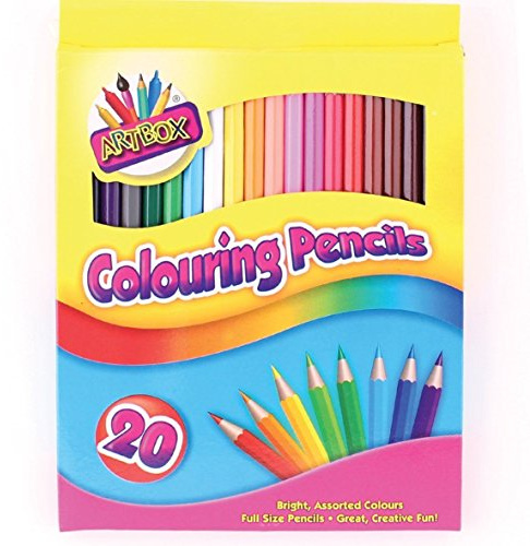 ARTBOX 3XArtbox 20 full size colouring pencils set in 20 assorted colours