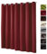 heimtexland Gardine XXL Ösenschal Blickdicht Verdunkelungsgardine Thermogardine HxB 245x275 cm Vorhang zur Kälte- und Wärmeisolierung …auspacken, aufhängen, fertig! Dekoschal Typ139 (Bordeaux)