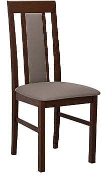 Mirjan24 Esszimmerstuhl Zefir II, Rahmen aus lackiertem Buchenholz, Gepolsterte Sitzfläche aus Stoff, B:43 x H:96 x T:48 cm, Stuhl für Arbeitszimmer, Esszimmer, Küchenstuhl (Nuss/Hygge 20)