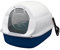 Dualoai Cat Litter Box Large Cat Litter Box Splash Guard for Covered Indoor Litter Box, Blue