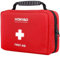 HONYAO Erste Hilfe Set 222 Teile, Komplettes Erste Hilfe Tasche für Zuhause Arbeitsplatz Kinder Outdoor Reise Camping Wandern Auto, Sport First Aid Kit, Rot