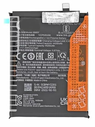 Original Ersatzakku Akku für Xiaomi Mi 11i /Mi 11X /Mi 11X Pro/Poco F3 Batterie BM4Y 4520 mAh Mit Werkzeug für Einbau