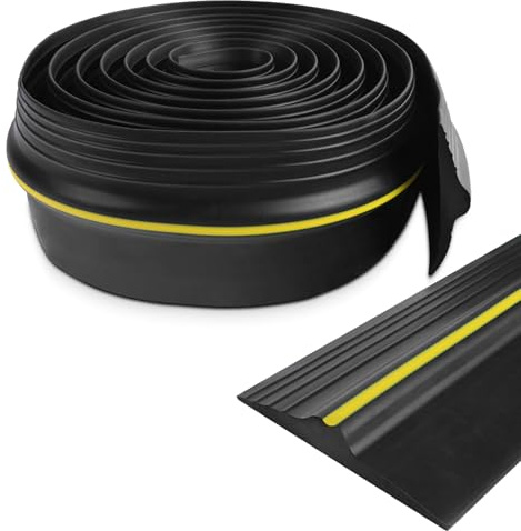 Garagentor Schwellendichtung 3.05m, EPDM Gummischwelle für Garagentor, Wetterfeste Garagentor Dichtung, Garagentorschwellen-Abdichtung mit Gummilippe gegen Wasser, Staub und Ungeziefer
