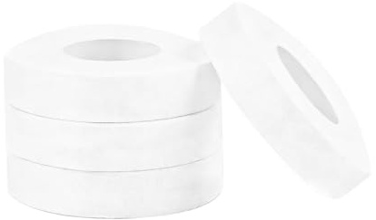 Wemoralix 4 Rolls Flexible Zinc Oxide Tape, Breathable Adhesive Sports Tape for Wrist Finger Support (1.25cm x 10m)