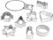 Kaiser 612829 - Moldes para Galletas, 8 Unidades, Tamaño Grande
