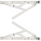 Pair of 17mm x 16 inch Side Hung Window Stays/Friction Hinges - Designed to Stay Open in Any Position Due to Friction, for uPVC or Aluminium profiled Windows (412mm).