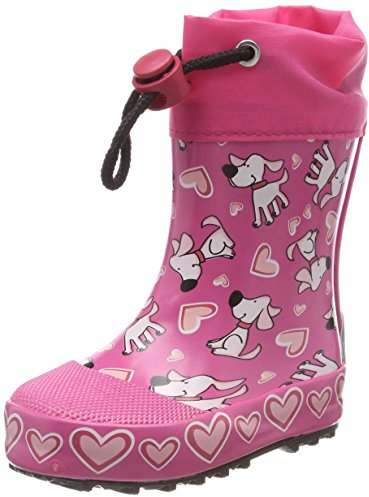 Beck Hunde, Stivali Di Gomma Bambine E Ragazze, Rosa (Pink), 24 EU