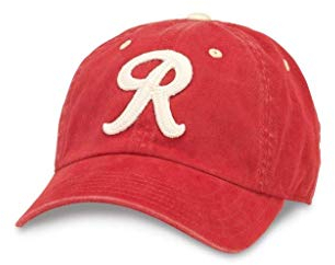 American Needle Archive MiLB Minor League Baseball Team Cap Buckle Strap Dad Hat, Seattle Rainiers (Dunkelrot/Elfenbein), Einheitsgröße