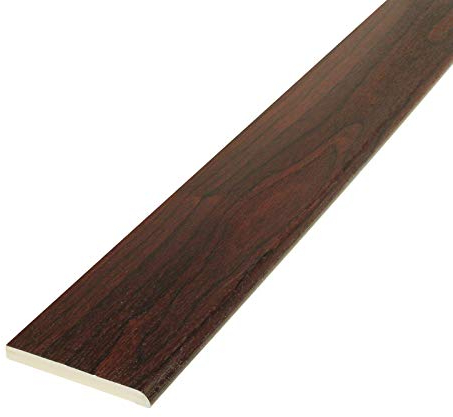 Rosewood, 65mm x 5m Pencil-Round Architrave uPVC Plastic Window Finishing Trim