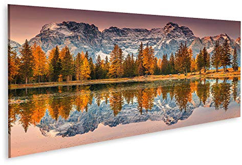 islandburner Quadro su Tela Magico Lago Alpino Dolomiti Montagne Antorno Italia Quadri Stampe Immagini Murale Decorazione da Parete