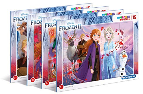 Clementoni - 22235 - Frame Jigsaw Puzzle - Disney Frozen 2-15 pieces - Made in Italy - jigsaw puzzle children age 3