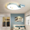 Baby Wal Deckenleuchte Deckenleuchte Für Kinder Schlafzimmerlampe LED Babylampe Kinderzimmer Deckenlampe Babylampe Moderne Kinderlampe Fernbedienung Dimmlüster Deckenlampe,blue 60cm
