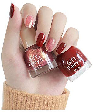 Clest F&H Nail Polish Non-Toxic Eco-Friendly Easy Peel Off & Quick Dry Long Lasting Water Based Nail Polish Home DIY-S12-B04