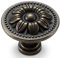 CHICTIE Set of 10 Vintage Kitchen Cabinet Knobs Pulls, Flower Drawer Knobs, Dresser Knobs, Antique Brass Pull Handles, Rustic Bronzed Door Knobs for Dresser Drawers, Zinc