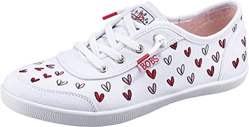 Skechers BOBS B CUTE LOVE BRIGADE, Zapatillas para Mujer, White Multi Canvas, 38.5 EU