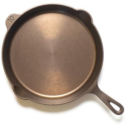 Lancaster Cast Iron No. 10 Skillet - 11-5/8-Inch Pre-Seasoned Heirloom Pan - Made in USA