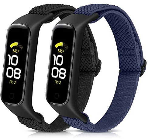 Vodtian Elastisch Armband Kompatibel mit Samsung Galaxy Fit 2 Armband für Damen Herren, Verstellbares Ersatzarmbänder Nylon Loop Sport Uhrenarmband für Galaxy Fit 2