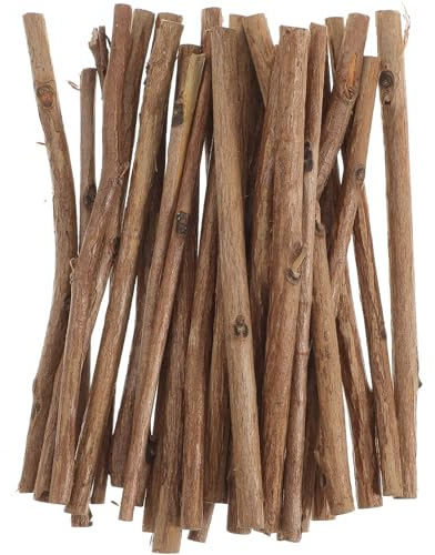 100 Pièces Baguette Bois, Batonnet en Bois 10 cm de Long, 0,3-0,5 cm de Diamètre, Bâtonnets de Bois Baton Bois Bâtons D'artisanat Pour Artisanat, Accessoires Photo