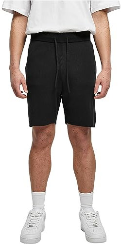 Urban Classics Herren Shorts Ribbed Shorts Black L
