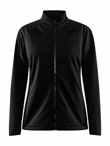Craft Damen Core Explore Softshelljacke | Winddichte, Wasserabweisende Übergangsjacke Damen | 2 Seitentaschen, 1 Innentasche Jacke