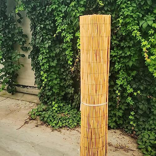 Clôture de Roseau Jardin, Paillasse pour Pergola Natte Bambou, Rideau en Bambou Protection Contre le Vent et le Soleil, Canisse en Roseau Brise Vue pour Vouverture de Toiture, Terrasse Natte de Roseau