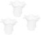 Colcolo Set of 3 Elegant Frosted Glass Lamp Shades for Ceiling Fans and Wall Sconces