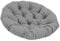 Sharplace Papasan Chair Cushion Egg Chair Cushion Hanging Basket Chair Cushion Versatile Thick Garden Chair Mat for Living Room Sturdy, 50cm Dark Gray