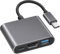 USB C to HDMI Adapter Multiport 100W Fast Charging, Fubiaofei Type C HDMI 4K Output Converter USB 3.0 Hub, 3 in 1 USB-C Digital AV Adapter for iPad Pro MacBook Chromebook &More USBC Devices