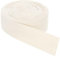 QUARKZMAN Schrägband, 1 Stück 11 Yard x 40mm - Baumwollstoffband, Rolle Schrägband für Kleidung, Accessoires, Taschen (Beige Weiß)