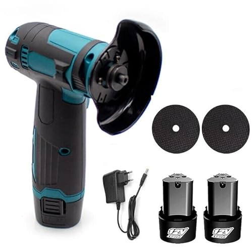 21 SHOP® Mini Flex Smerigliatrice A Doppia Batteria Batterie Litio 12V 13500RPM Frullino con Valigetta