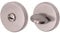 EAI Round Bathroom Thumbturn & Release Set - Satin Nickel | Universal Satin Door Turn and Release Lock for Bathroom/Toilet with Emergency Coin Release Lock