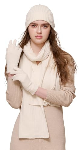 NUOHEMULE Schal aus 100 % Merinowolle, für Damen und Herren, 180 x 30 cm, Unisex, extra warm, für den Winter, Reiseschal mit Geschenkbox
