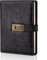 Klhamky Diary with Lock, A5 PU Leather Journal with Lock 224 Pages, Vintage Lock Journal Password Protected Notebook, Lock Diary Planner Organizer for Men and Women, 14.7cm*21.5cm