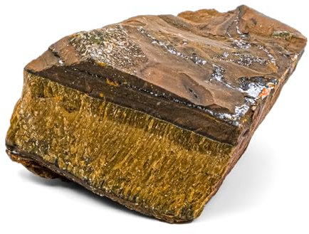 Mineral Est | Pierre Œil de tigre brute qualité Extra | Taille : 5 à 7 cm | Favorise l'amitié | Lithothérapie et chakras