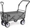 Bollerwagen Handwagen, Tragbarer Camping-Einkaufswagen Für Den Außenbereich, Zusammenklappbar, Trolley, Box, Anhänger, Picknick, Garten, Werkzeugwagen Gartenwagen Strandwagen(Grey)