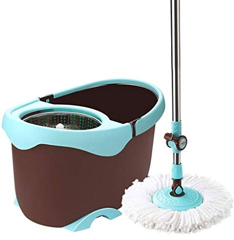 SJHDHDA Trapeador - Cubo Giratorio para Lavado doméstico, Cubo para trapeador húmedo y seco con Barril, Aniversario cálido como Siempre Learned extensively