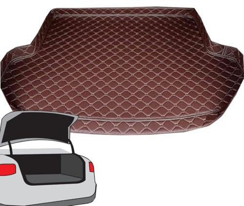 HSXDTK Kofferraum Schutzmatte, Wanne für Auto Kofferraummatte Kofferraum Wanne Kofferraum Matte Schutz für DenKofferraum für BMW 5er F10 2014-2016,C-Brown