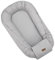 FEEDO Babynest mit Schnürung Baby-Kokon 90x60 cm Vielseitig Baumwolle Babyschutz Hohe Seitenrände (Light Grey)