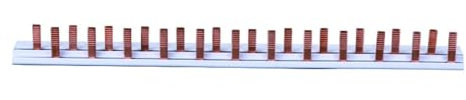Pettine di collegamento 1P+N 40A, 12 moduli, lunghezza 22,5cm, terminale di collegamento, unipolare monopolare con neutro, per 12 apparecchi da barra DIN, per quadri elettrici, centralini