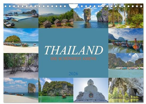 Thailand - Die Schönheit Asiens (Wandkalender 2026 DIN A4 quer), CALVENDO Monatskalender: Thailand, malerischen Landschaften und lebendige Traditionen. (CALVENDO Orte)