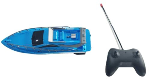 AMSLSIU RC Boot U Boot Spielzeug Verarbeitung Exquisite Geschwindigkeit Pädagogisches Lernen Prop Kinder Liefert Spielzeug Boote Fernbedienung Schiff, Blau