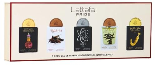 Lattafa Pride Eau de Parfum Gift Set Collection No.2 (5 x 20ml) | Luxury Perfume Gift Set for Men & Women | Long-Lasting Arabian Fragrances | Travel Mini Sprays