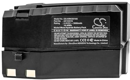 Batería De Aspiradora Cameron Sino De 2000 MAh/3000 MAh, Compatible Con Karcher, 1.258-505.0, 12585050, 1258-5050, Escoba Eléctrica Inalámbrica K55, KC55, K55, K65(3000mAh)