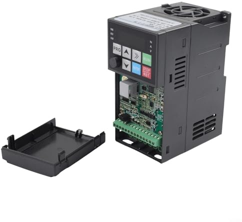 Variateur de fréquence 380 V 2,2 kW Contrôleur de vitesse triphasé pour moteurs industriels, contrôle V/F avec protection contre la surcharge et la surchauffe