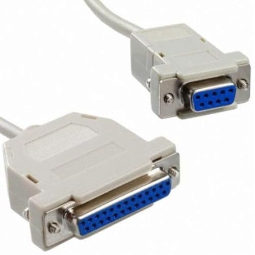 Cavo Seriale RS232 – D-SUB 9 Pin Femmina a D-SUB 25 Pin Femmina – 2.8mt