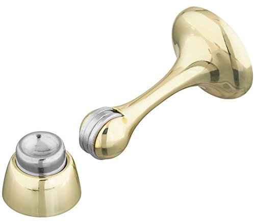 National Hardware N328-161 V244 Magnetic Rigid Door Stop in Brass,3 Inch