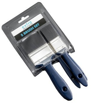 Extra Synthetic and Natural Bristles Paint Brush Set of 5