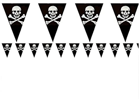 Harlequin 12FT BUNTING PIRATE 11 FLAGS