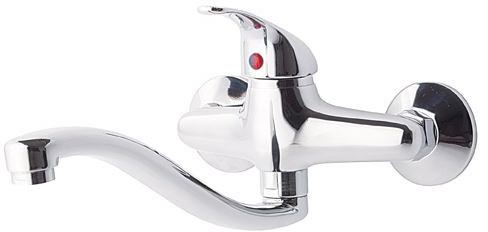 Badezimmer Badewanne/Küchenarmaturen Wasserhahn verchromt Wall Mounted