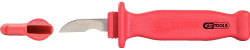 KS Tools 117.1395 Isoliertes Kabel-Abisoliermesser, 195mm
